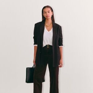 Everlane Women's Sailor Pant in Corduroy in Black, Size 8